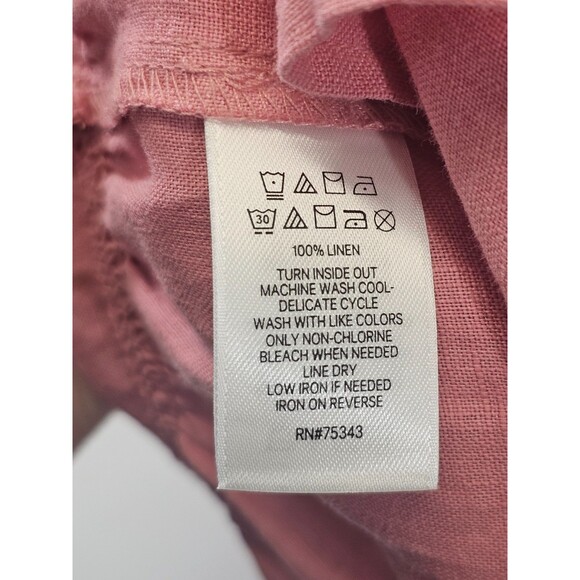 CYNTHIA ROWLEY Pink Cottagecore Babydoll Ruffle Hem Shift Dress Women's S EUC - Picture 7 of 7